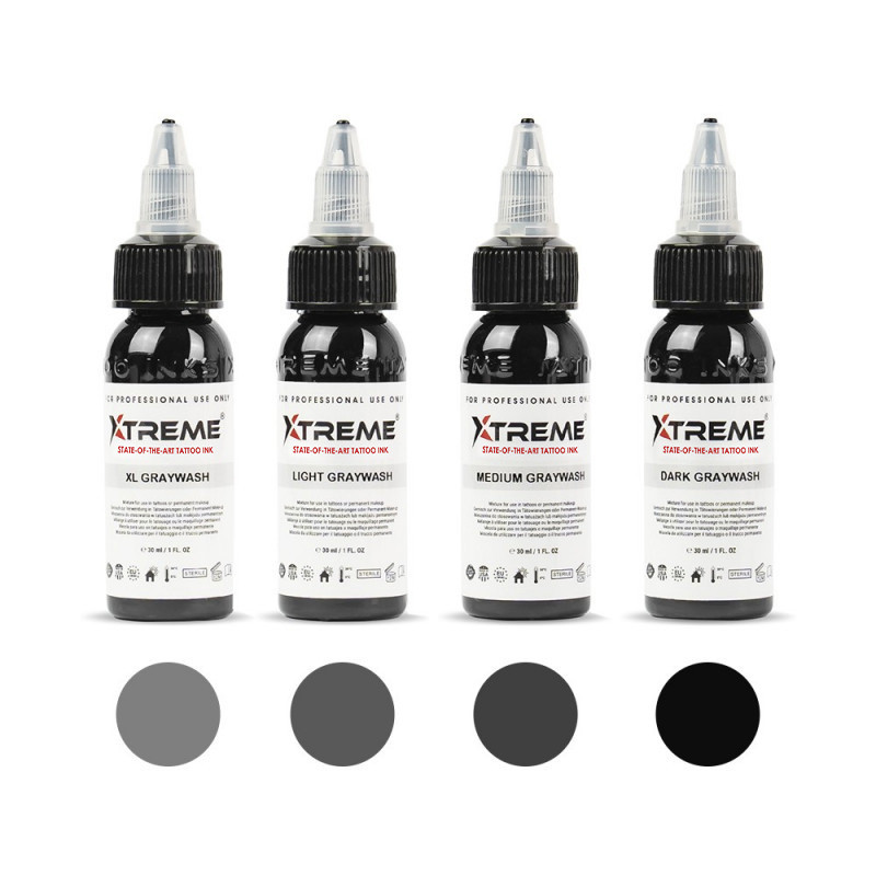 Xtreme Ink Graywash Set X Ml Reach Compliant