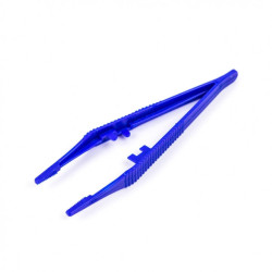 Single-use plastic tweezer